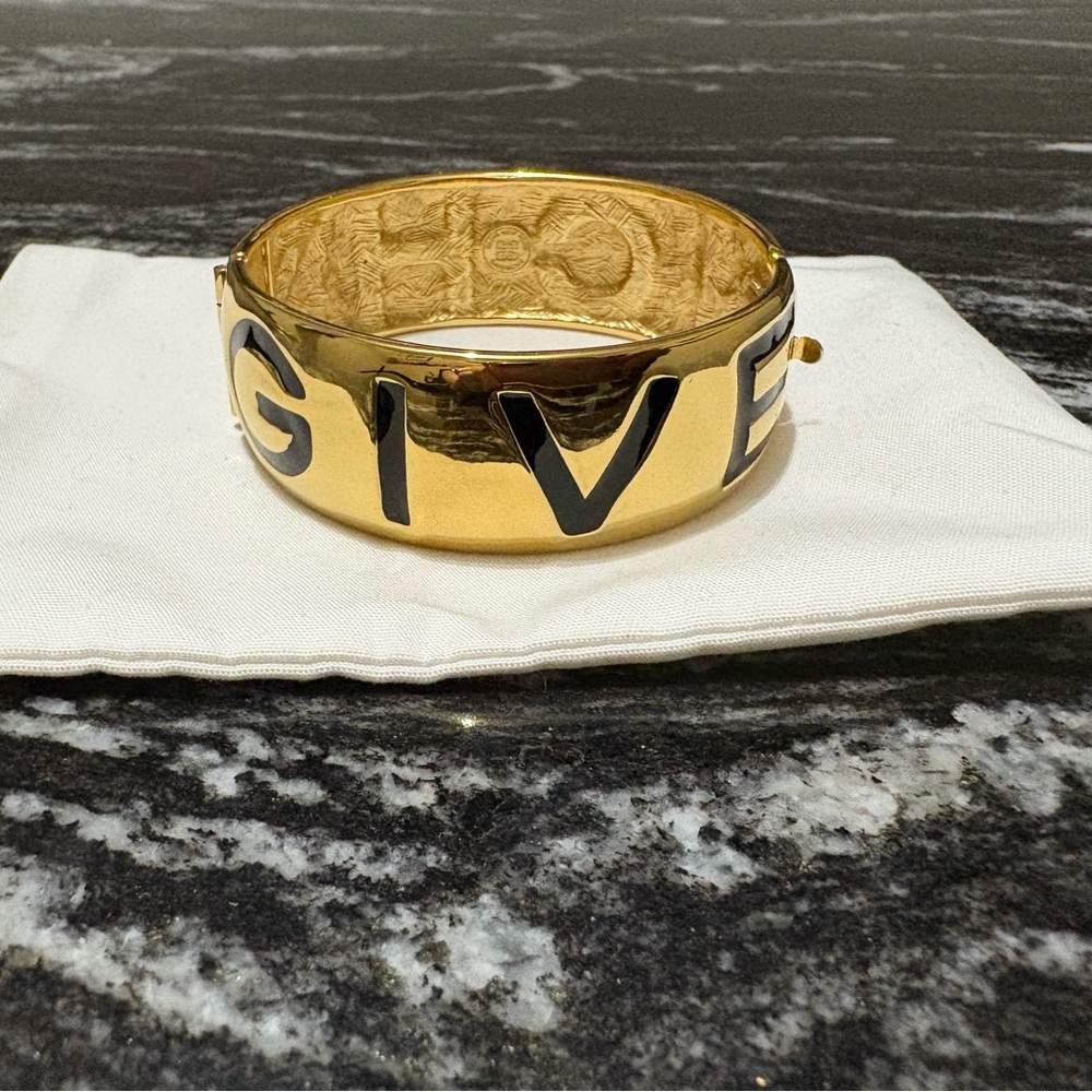 Givenchy Gold and Black Bracelet